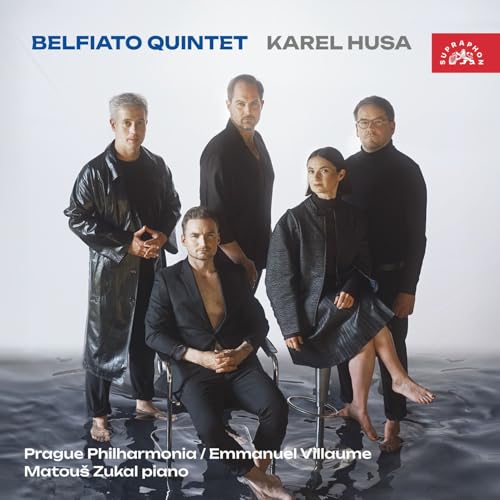 CD cover featuring five people in dark clothing, with composer’s name.