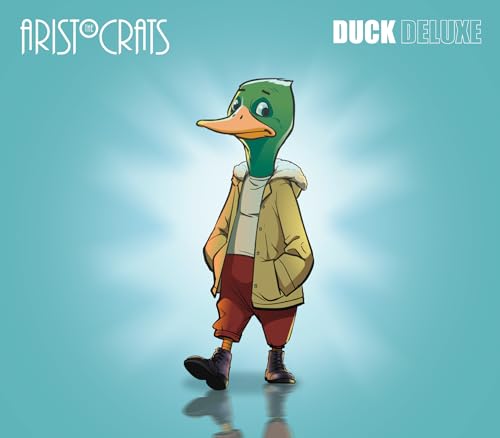 CD cover: Cartoon duck wearing a jacket and looking forward.