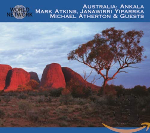 CD cover featuring red rock formations and a lone tree in Australia.