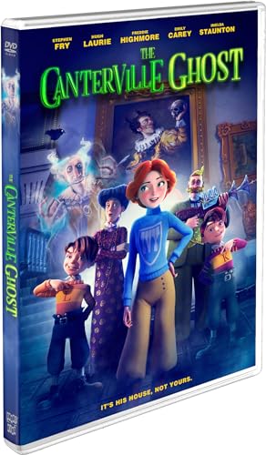 DVD cover for "The Canterville Ghost" featuring cartoon characters.