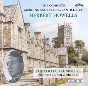CD cover featuring a church, portrait, and text: "Herbert Howells.