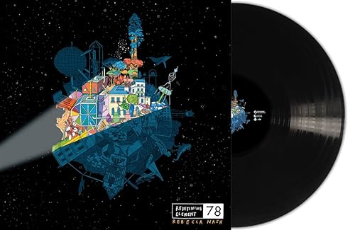 Rebecca Nash album cover and black vinyl record against white background.