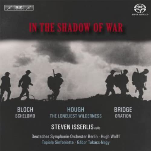 CD cover: soldiers walking through fog, title “In The Shadow Of War”.