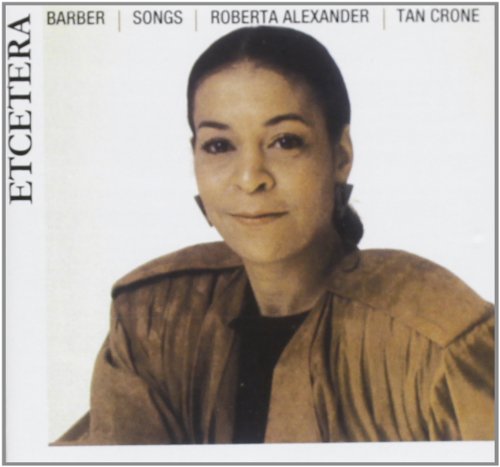 CD cover: portrait of Roberta Alexander, with text "Barber | Songs".
