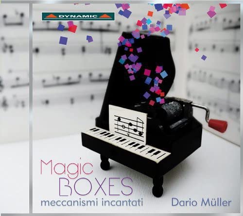 CD cover featuring a miniature music box with colorful confetti.