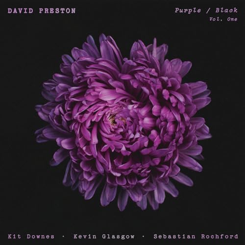 Album cover for David Preston’s “Purple / Black Vol.1” featuring a purple flower.