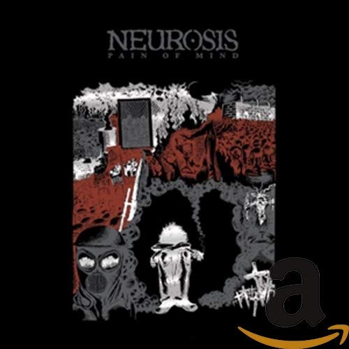 Neurosis album cover: dark, abstract art with figures in gas masks.
