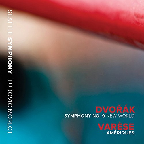CD cover for Seattle Symphony performing Dvorak and Varese.