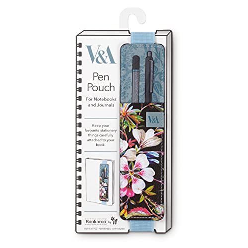 IF V & A Bookaroo Pen Pouch Kilburn Black Floral, One Size