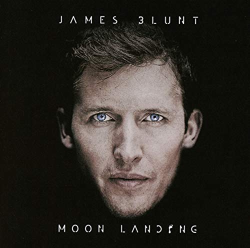 James Blunt album cover, “Moon Landing”, featuring a portrait of the artist.
