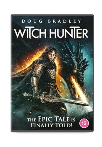 DVD cover for "Witch Hunter" featuring a warrior with a dragon.