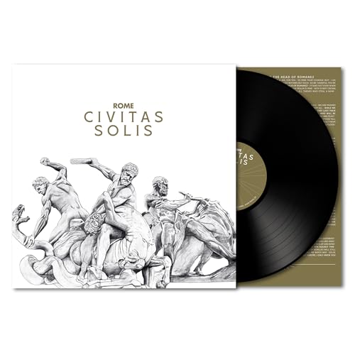 Vinyl record with album cover depicting classical sculptures and text.
