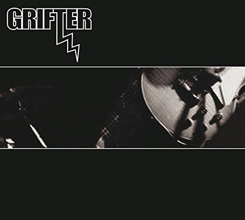 CD cover for Grifter, black and white image of a person’s face.