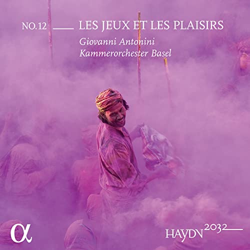 CD cover: man covered in colorful powder, text "Les Jeux et les Plaisirs".