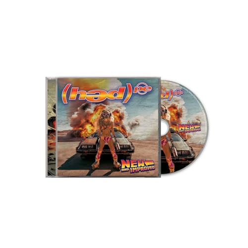 CD case and disc for (hed) p.e. album with fiery car image.