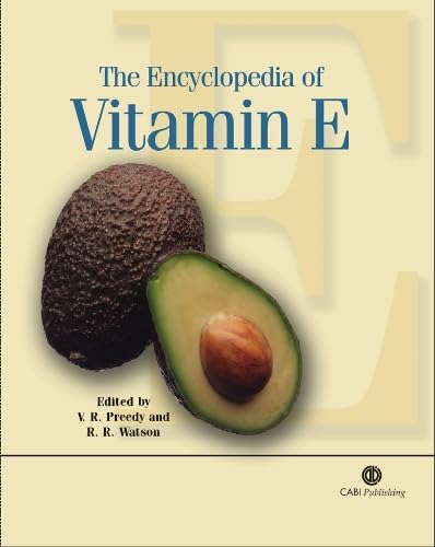 Book cover titled The Encyclopedia of Vitamin E featuring a whole and halved avocado.