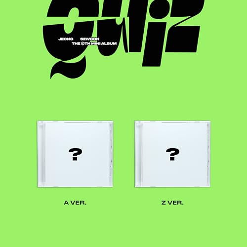 Jeong Sewoon's "Quiz" CD album, showing two versions, A and Z.