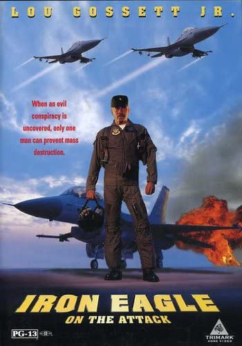 DVD cover for "Iron Eagle 4" featuring a man and fighter jets.