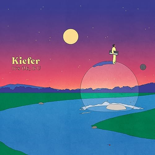 Album cover for Kiefer’s “It’s Ok, B U” with a figure and landscape.