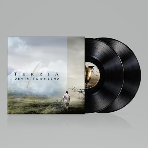 Devin Townsend’s “Terria” vinyl record with landscape album art.