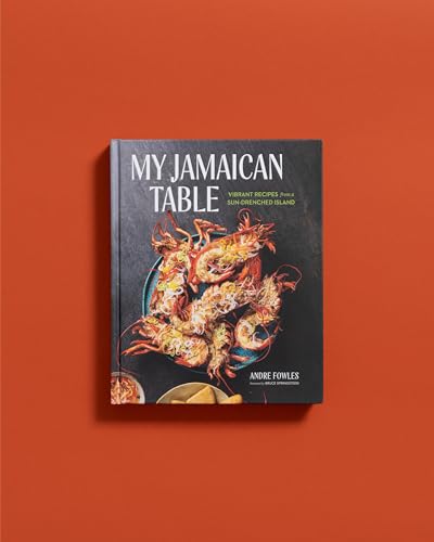 Cookbook cover featuring lobster, titled “My Jamaican Table” by Andre Fowles.