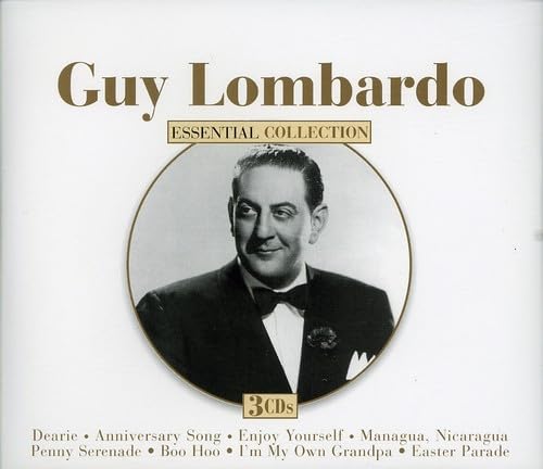 CD cover for Guy Lombardoās āEssential Collectionā featuring his portrait.