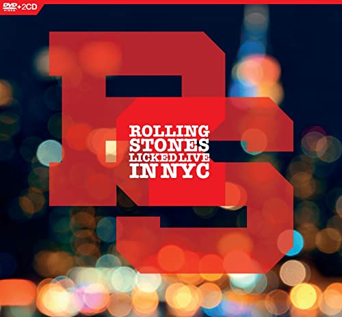 DVD cover for "Licked Live In NYC" by The Rolling Stones.