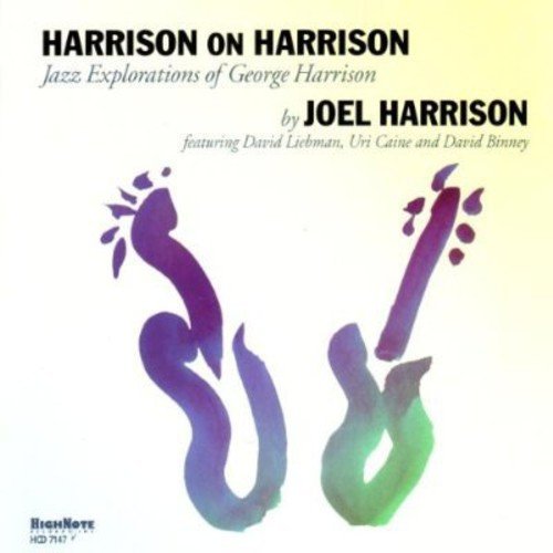 CD cover for Joel Harrison's "Harrison On Harrison" with abstract guitar art.