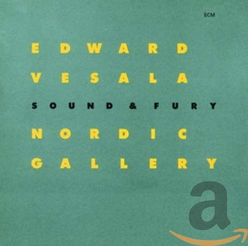 CD cover for Edward Vesala’s “Nordic Gallery” with yellow text on teal.