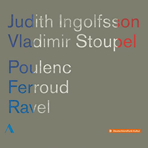 CD cover with names "Ingolfsson, Stoupel, Poulenc, Ferroud, Ravel" in text.