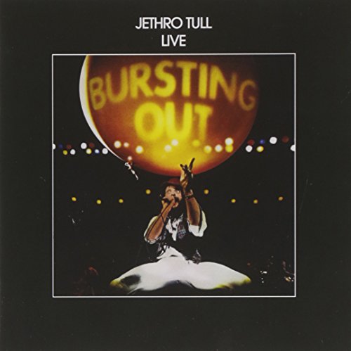 Jethro Tull album cover: Ian Anderson performing with a large orange orb.