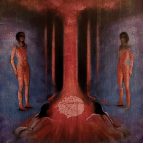 CD cover: Two figures flank a central, swirling red and black design.