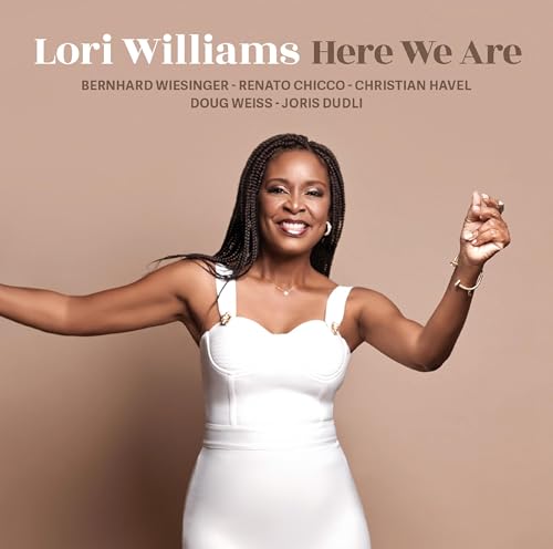 Lori Williams album cover: smiling Black woman in a white dress.