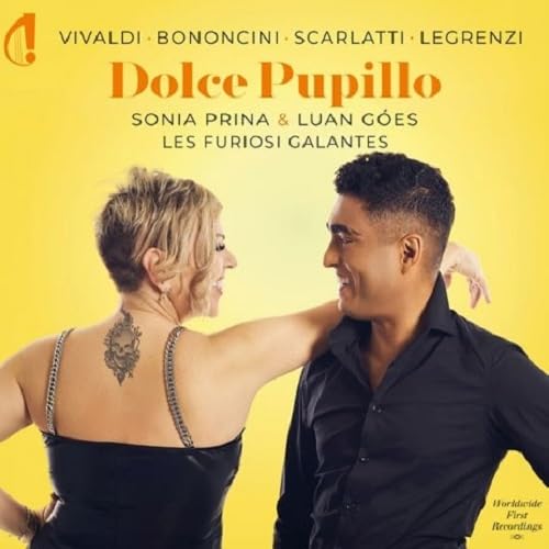 CD cover featuring two people in formal wear against a yellow background.