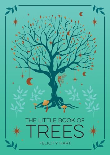 Small book with tree illustrations, earthy colors, and mystical symbols on the cover.