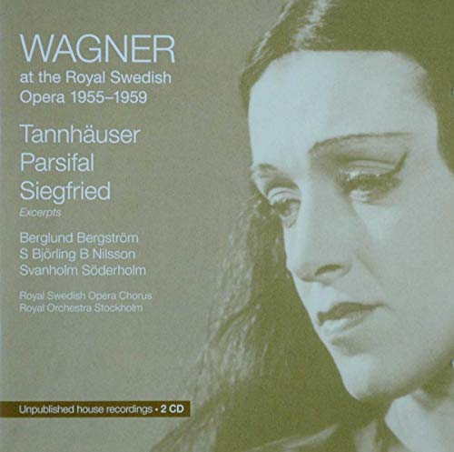 CD cover for Wagner’s “Tannhäuser, Parsifal, Siegfried” excerpts, featuring a portrait.