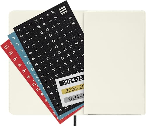 Moleskine 2025 18-Month Weekly Pocket Softcover Notebook: Black