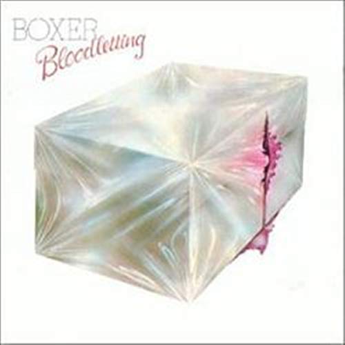 CD cover for Boxer’s “Bloodletting” featuring a fractured, iridescent cube.
