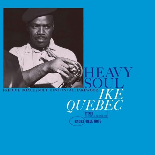 Ike Quebec album cover, "Heavy Soul", featuring a portrait of the musician.