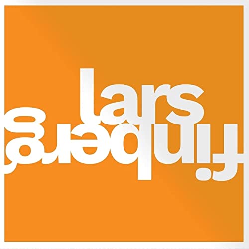 Orange square album cover with white, mirrored "Lars Finberg" text.