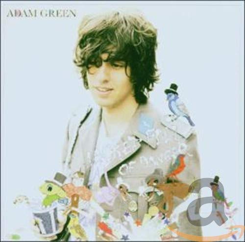 Adam Green album cover: portrait with birds and miniature hats.