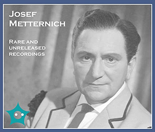 Black and white portrait of Josef Metternich, CD cover art.
