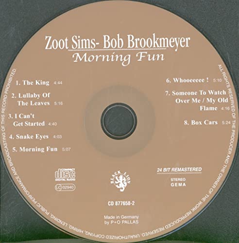 CD with tracklist for “Morning Fun” by Bob Brookmeyer, 24 Bit.