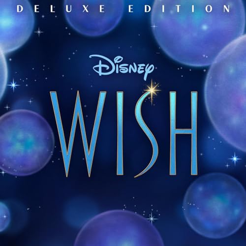 “Wish” album cover: dark blue with sparkling orbs and bright text.