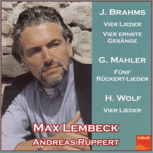CD cover featuring portrait of Max Lembeck and composers’ names.