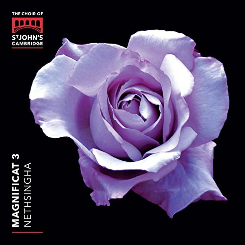 CD cover featuring a close-up of a pale purple rose on black.