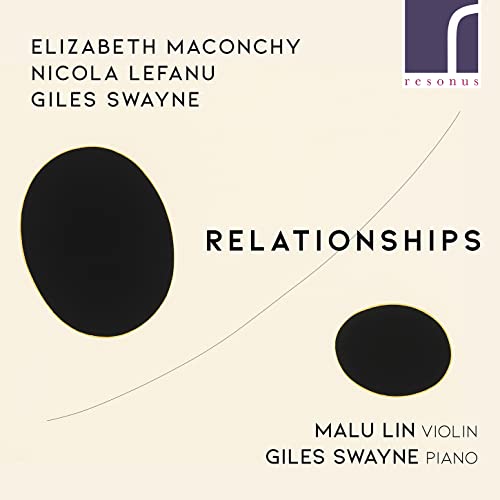 CD cover: beige background, black circles, and text listing composers & performers.