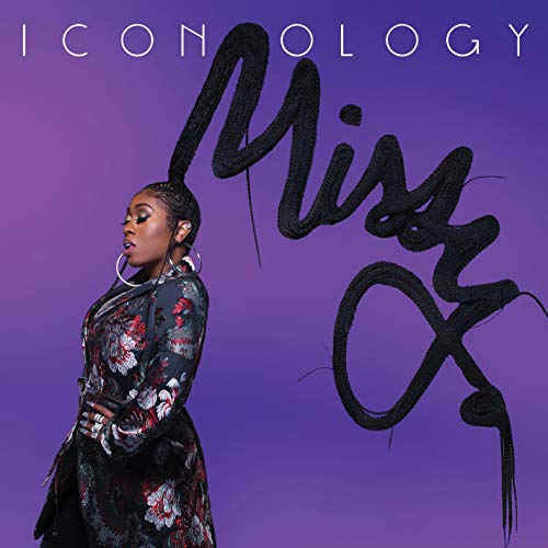 CD cover for Missy Elliott’s “Iconology” featuring her portrait.