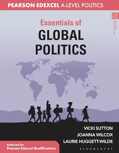 Textbook cover: “Essentials of Global Politics” with world map and silhouettes.