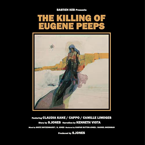 CD cover for “The Killing of Eugene Peeps” with painted figure.